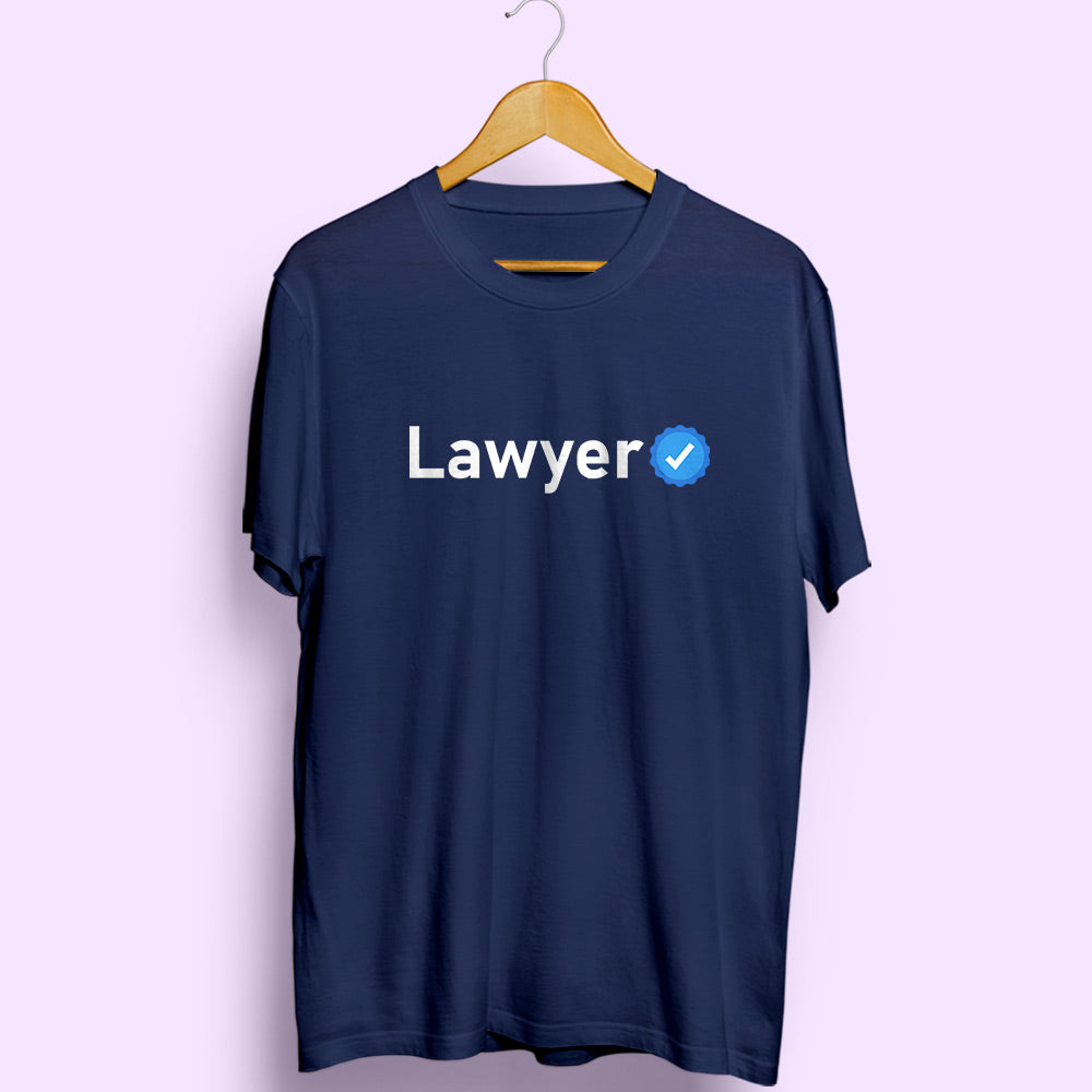 Verified Lawyer Half Sleeve T-Shirt - Soul & Peace