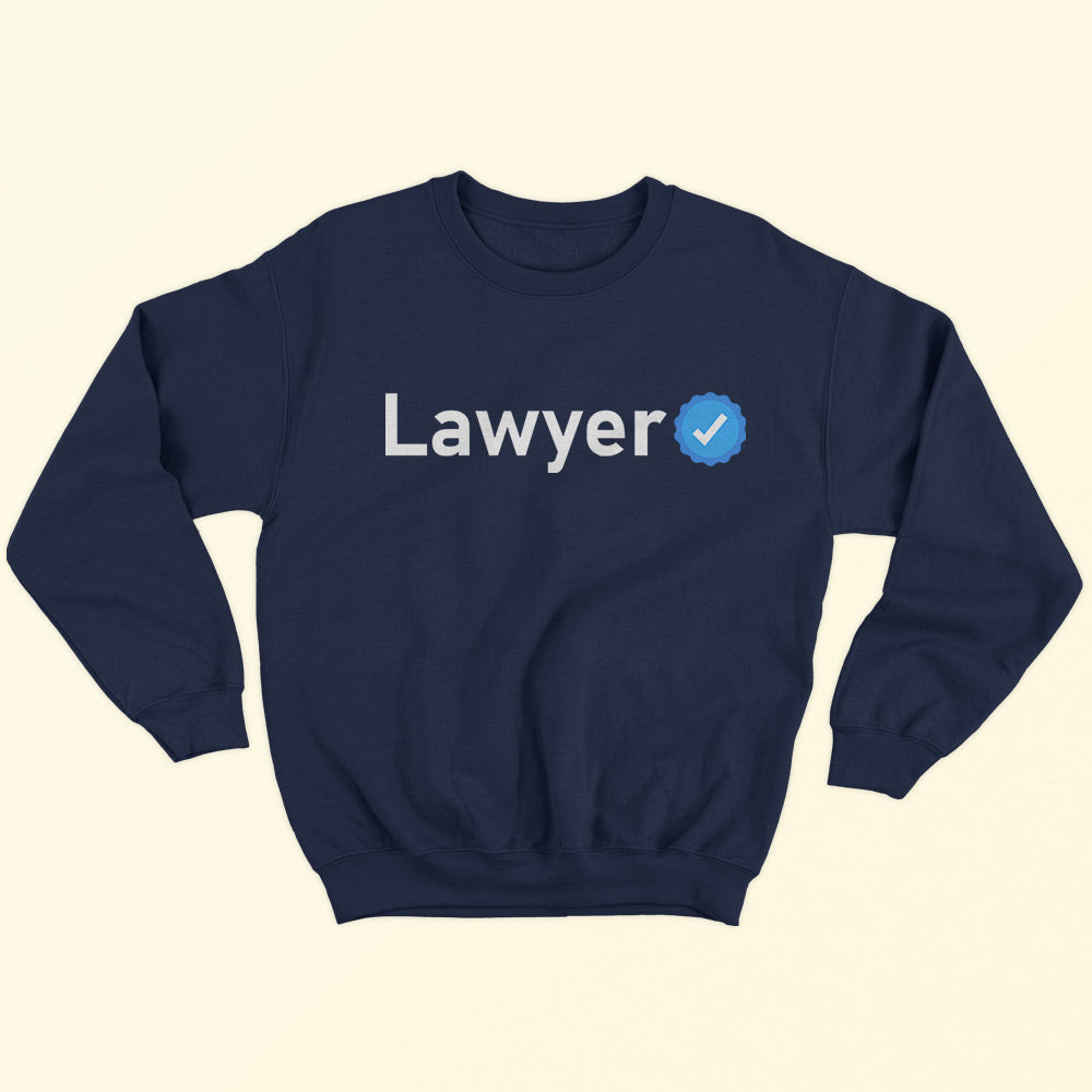 Verified Lawyer Sweatshirt - Soul & Peace