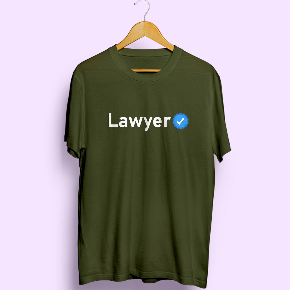 Verified Lawyer Half Sleeve T-Shirt - Soul & Peace