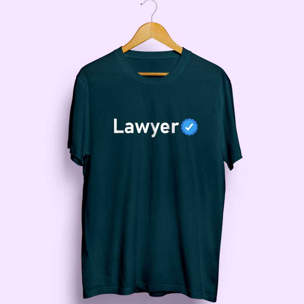 Verified Lawyer Half Sleeve T-Shirt - Soul & Peace