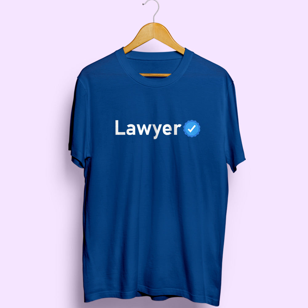 Verified Lawyer Half Sleeve T-Shirt - Soul & Peace