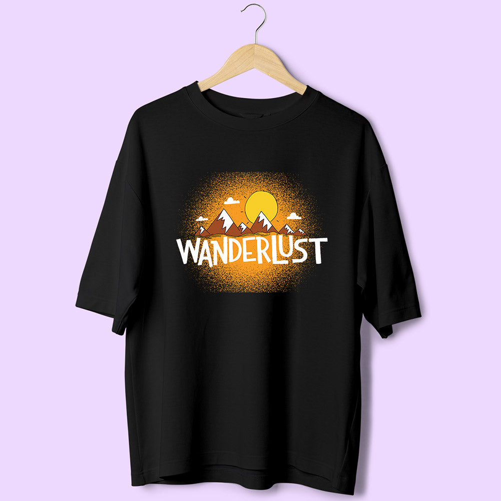 Wanderlust (Front Print) Oversized T-Shirt