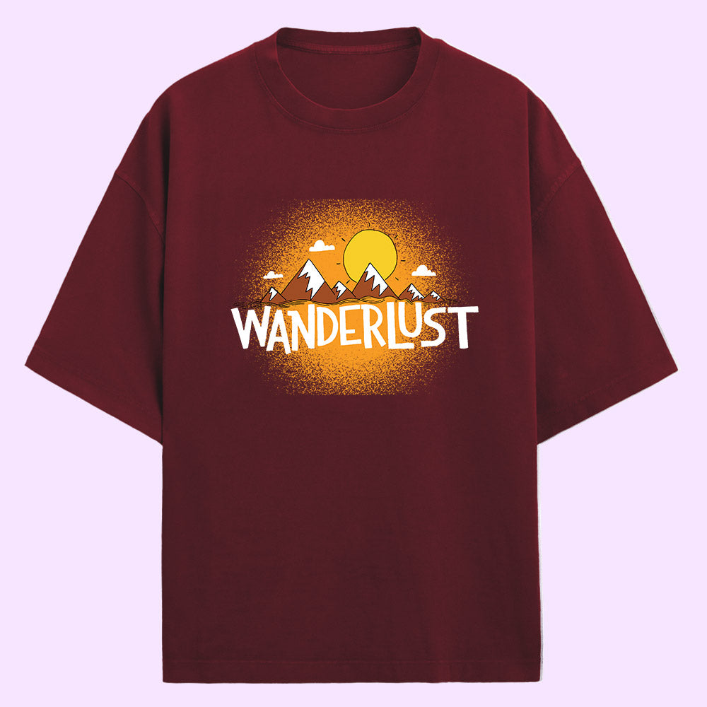 Wanderlust (Front Print) Oversized T-Shirt