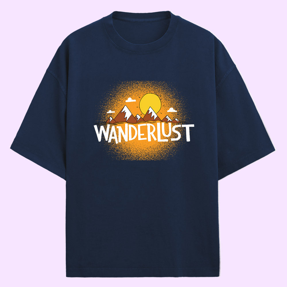 Wanderlust (Front Print) Oversized T-Shirt