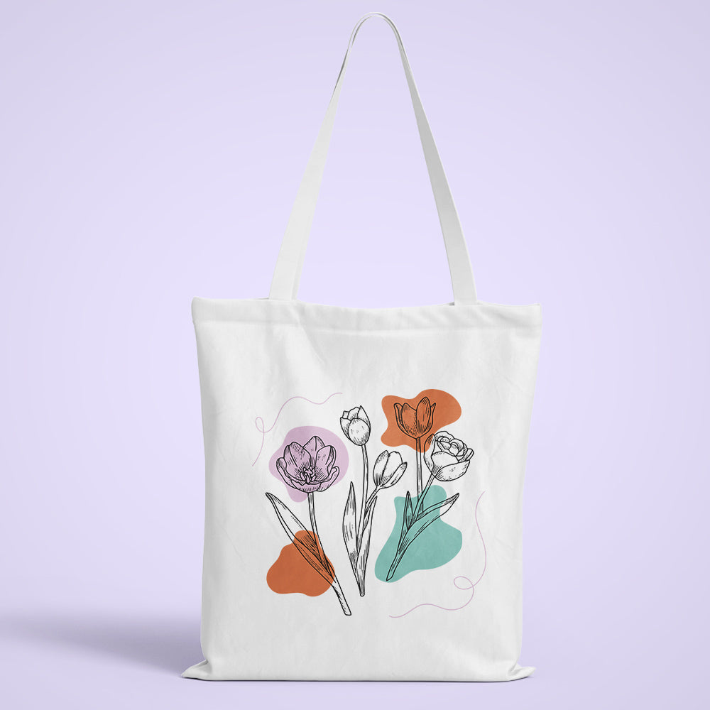 Watercolour Tulips Tote Bag