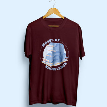 Waves Of Knowledge Half Sleeve T-Shirt