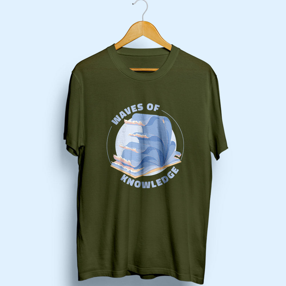 Waves Of Knowledge Half Sleeve T-Shirt