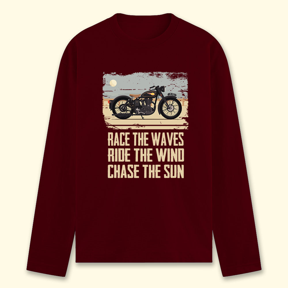 Waves Wind Sun Full Sleeve T-shirt - Soul & Peace