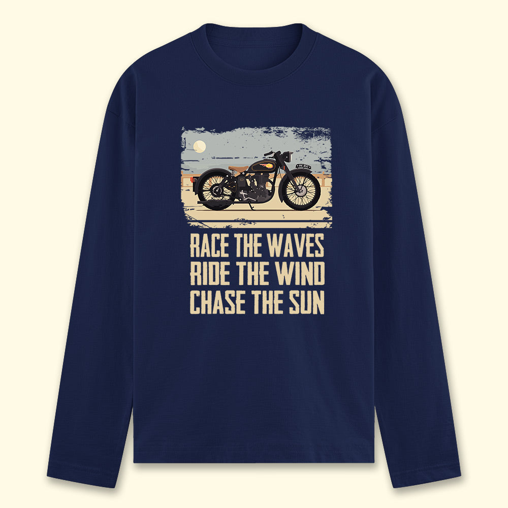 Waves Wind Sun Full Sleeve T-shirt - Soul & Peace