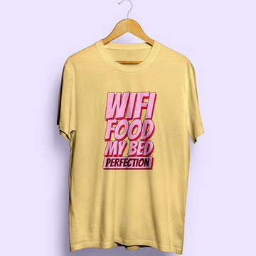 Wifi Food Bed Half Sleeve T-Shirt