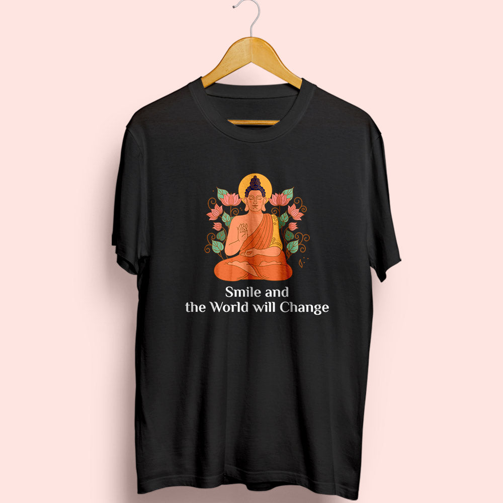 World Will Change Half Sleeve T-Shirt - Soul & Peace