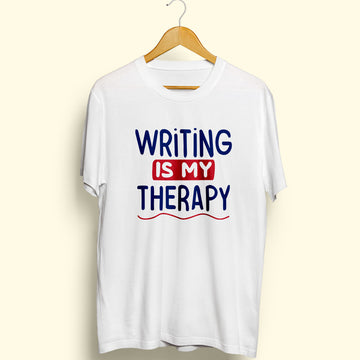 Writing Is My Therapy Half Sleeve T-Shirt