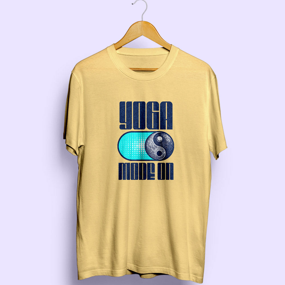 Yoga Mode ON Half Sleeve T-Shirt - Soul & Peace