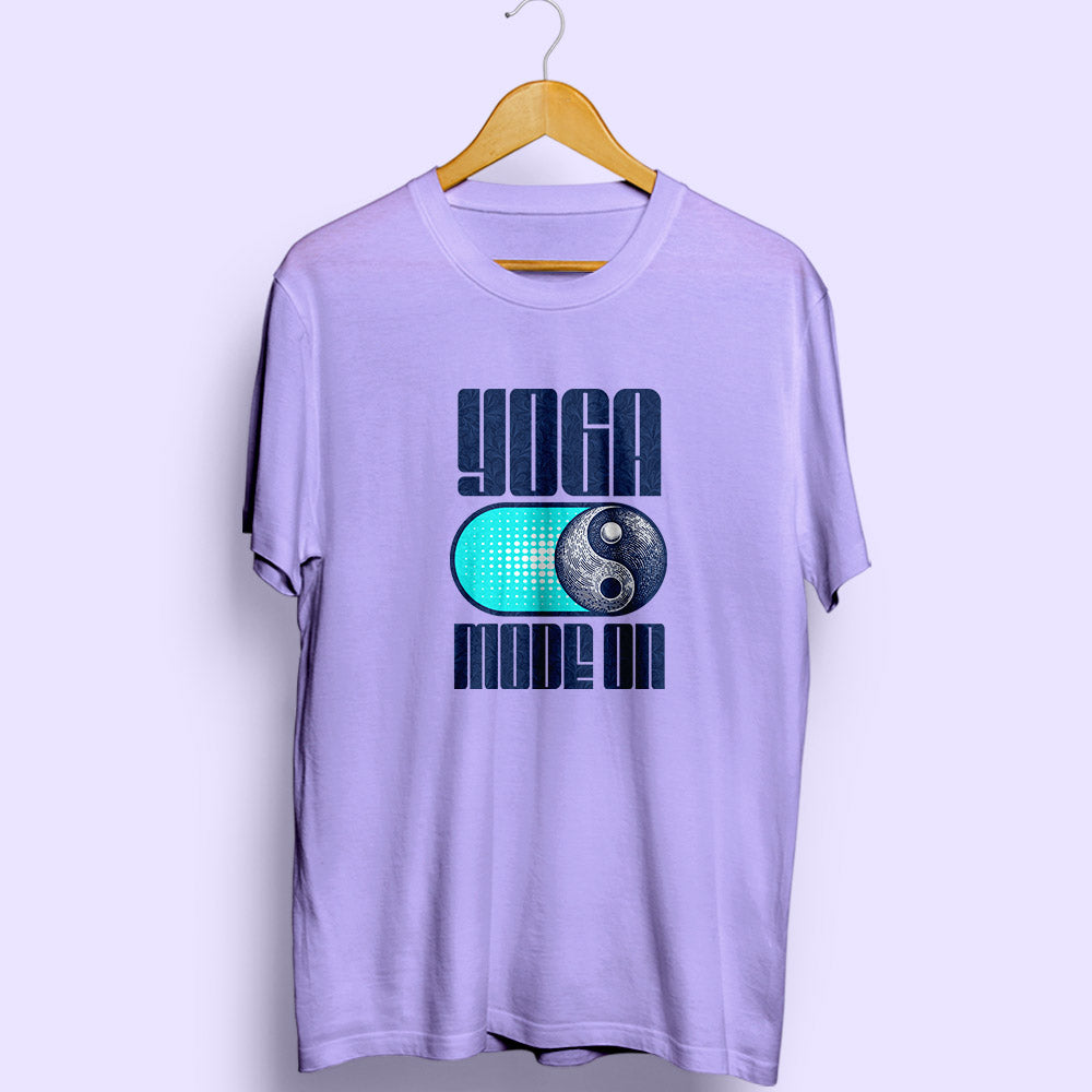Yoga Mode ON Half Sleeve T-Shirt - Soul & Peace