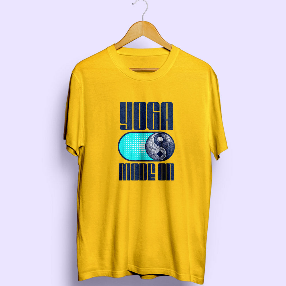 Yoga Mode ON Half Sleeve T-Shirt - Soul & Peace