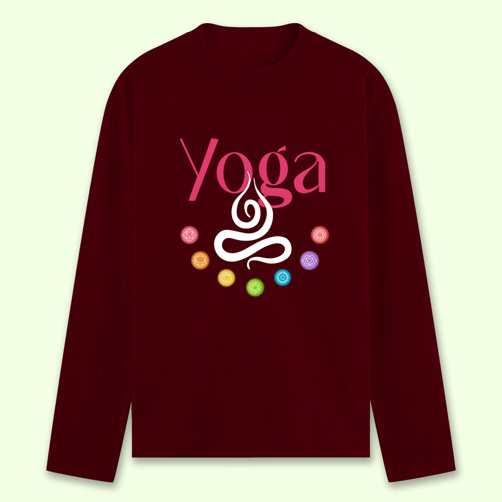 Yoga Chakras Full Sleeve T-shirt