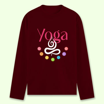 Yoga Chakras Full Sleeve T-shirt