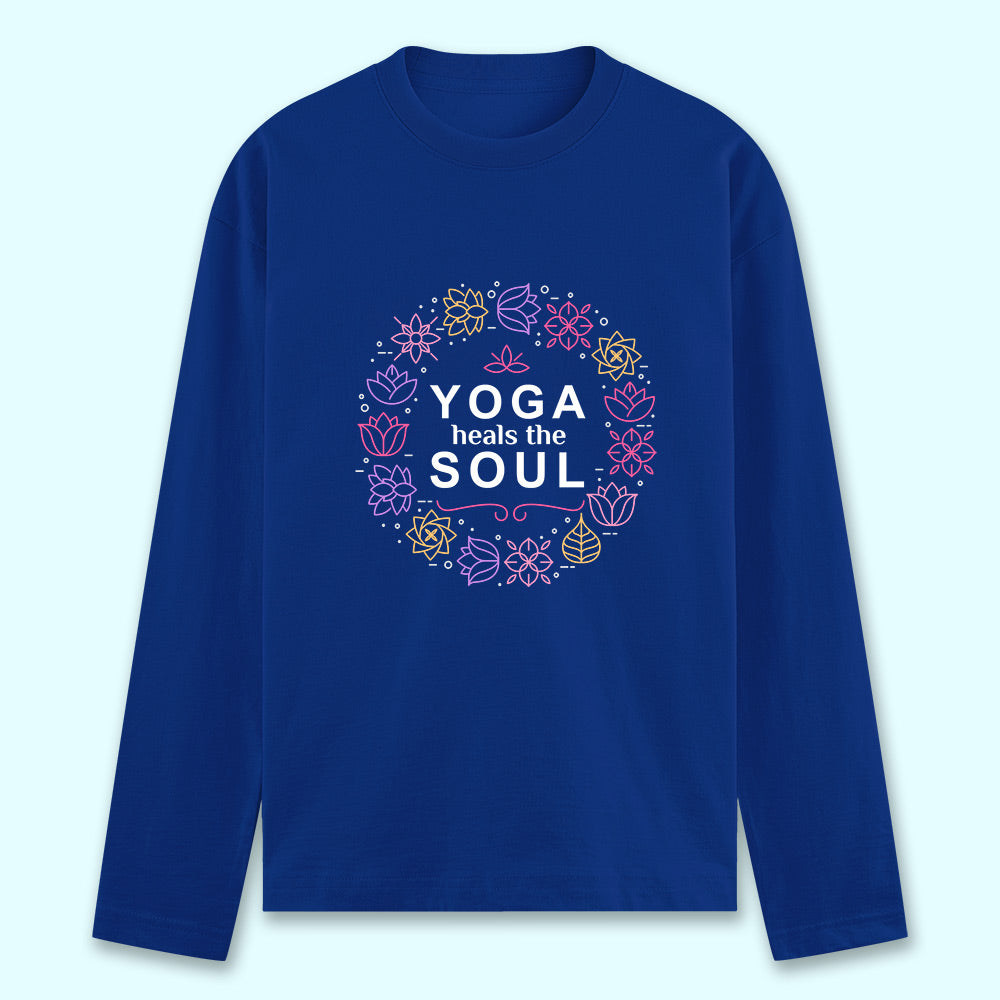 Yoga Heals The Soul Full Sleeve T-shirt