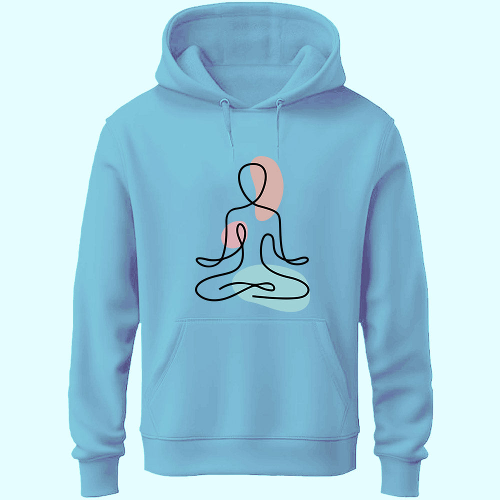 Yoga Line Art Unisex Hoodie