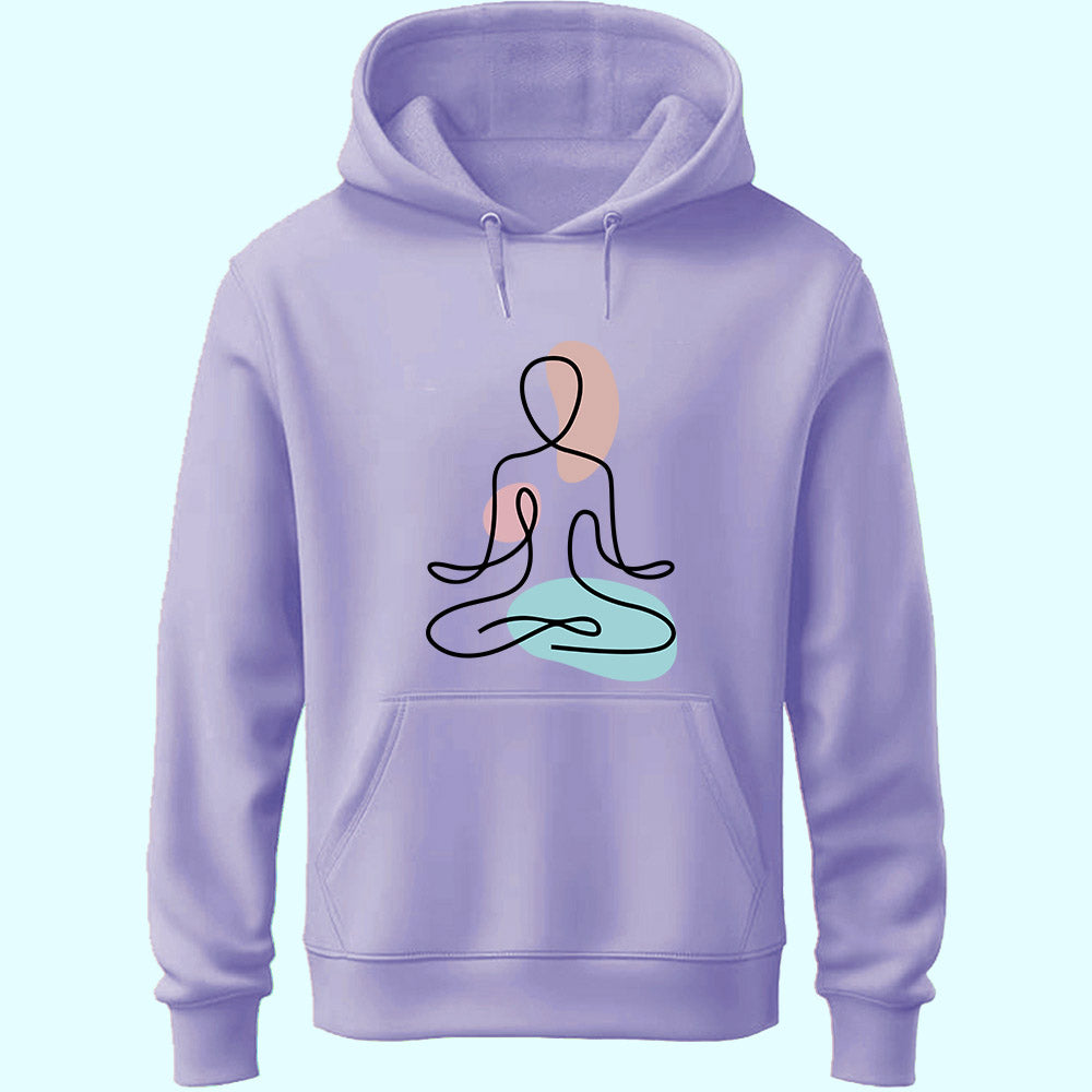 Yoga Line Art Unisex Hoodie