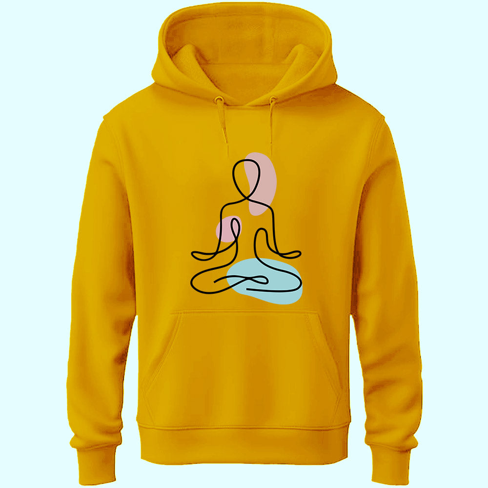 Yoga Line Art Unisex Hoodie