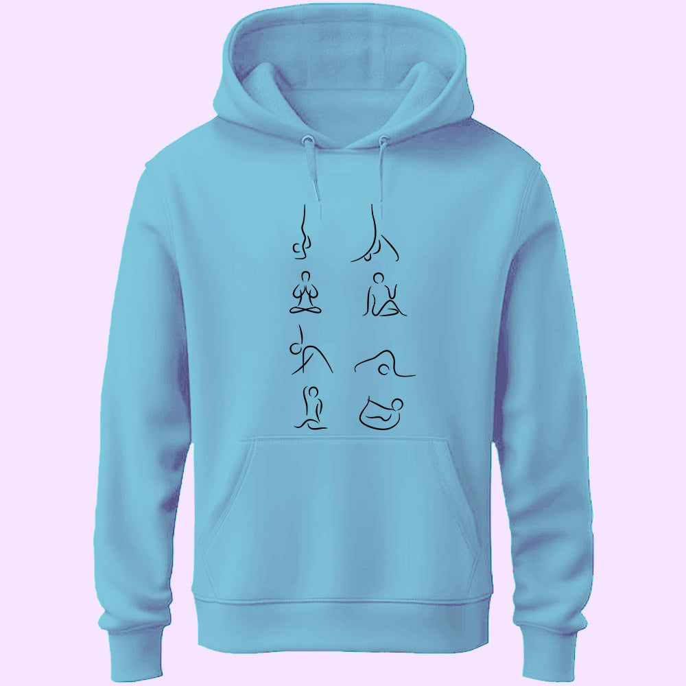 Yoga Poses Unisex Hoodie