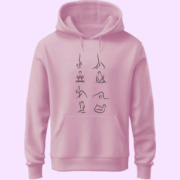 Yoga Poses Unisex Hoodie