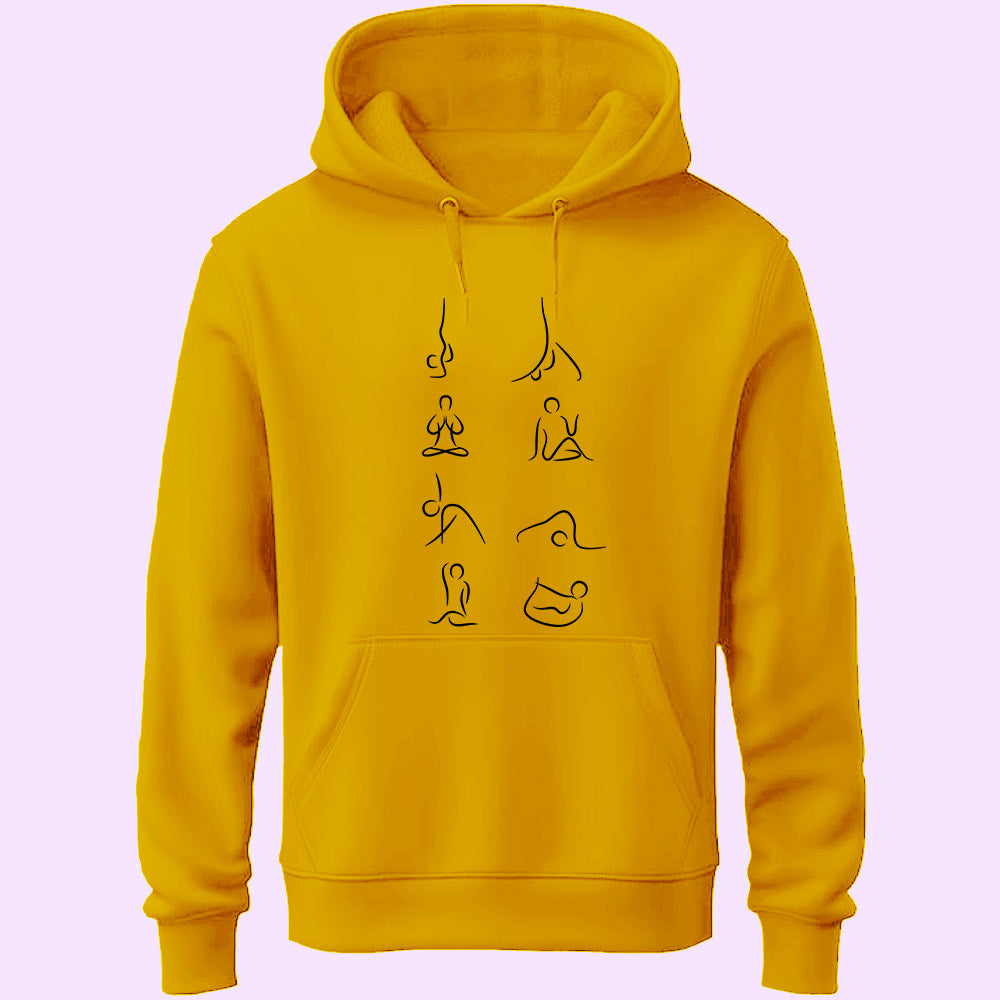 Yoga Poses Unisex Hoodie