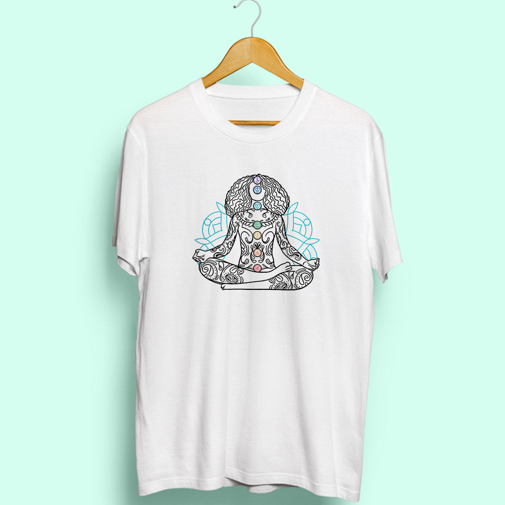 Chakra Girl Half Sleeve T-Shirt - Soul & Peace