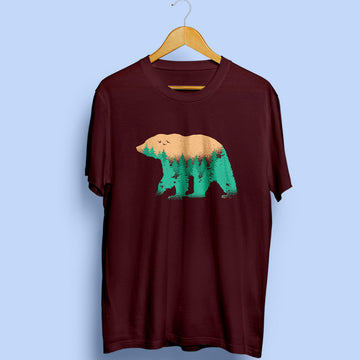 Bear Half Sleeve T-Shirt