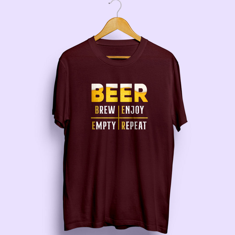 Beer Half Sleeve T-Shirt - Soul & Peace