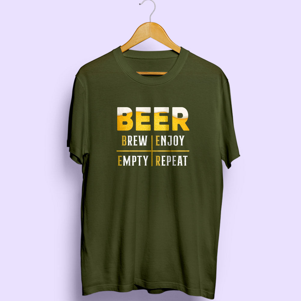 Beer Half Sleeve T-Shirt - Soul & Peace