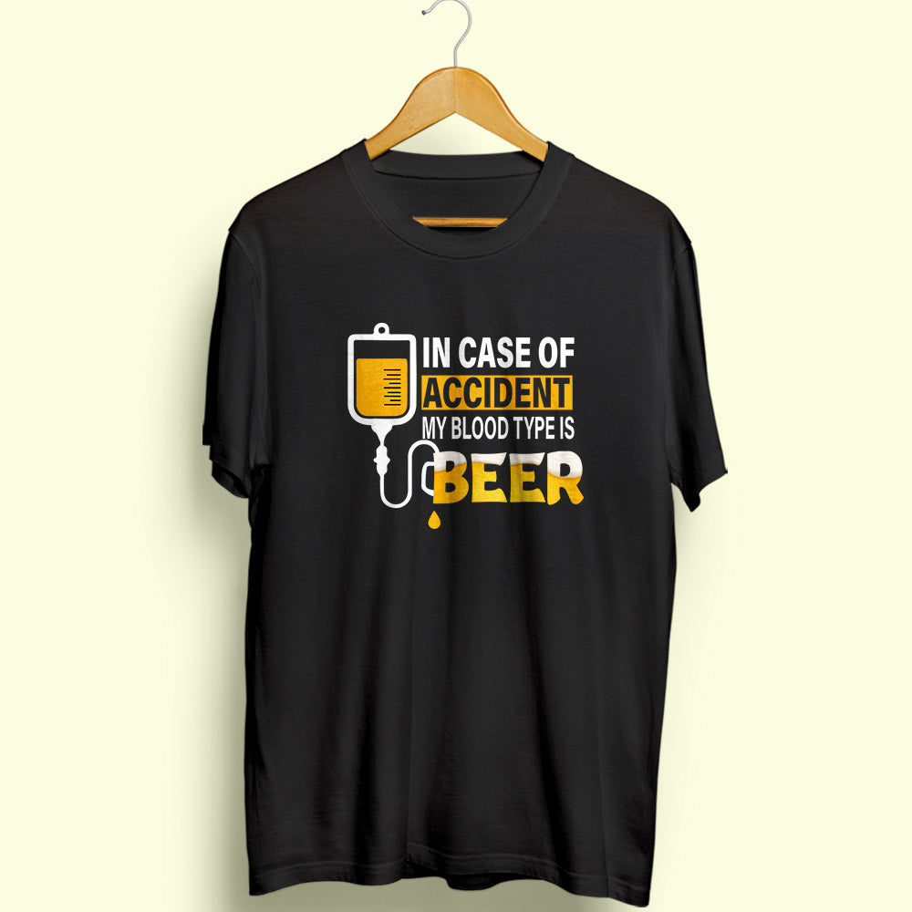 Blood Type Is Beer Half Sleeve T-Shirt - Soul & Peace