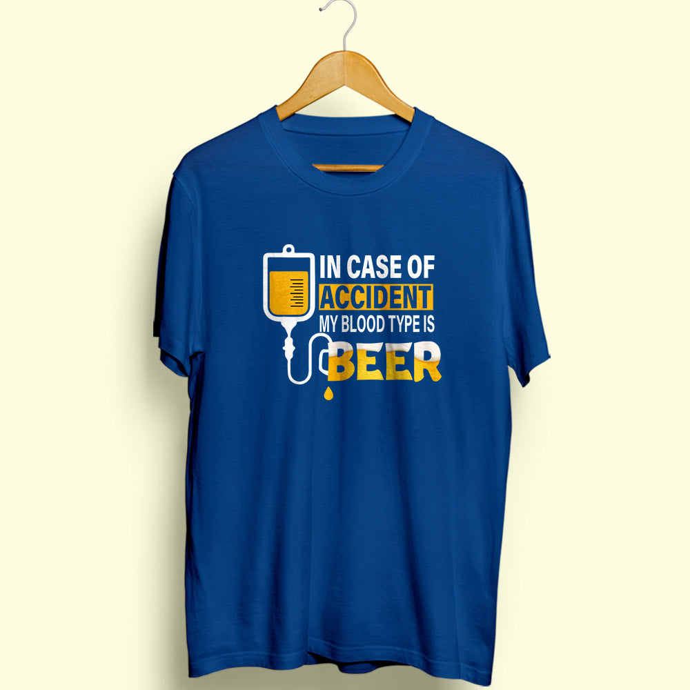 Blood Type Is Beer Half Sleeve T-Shirt - Soul & Peace