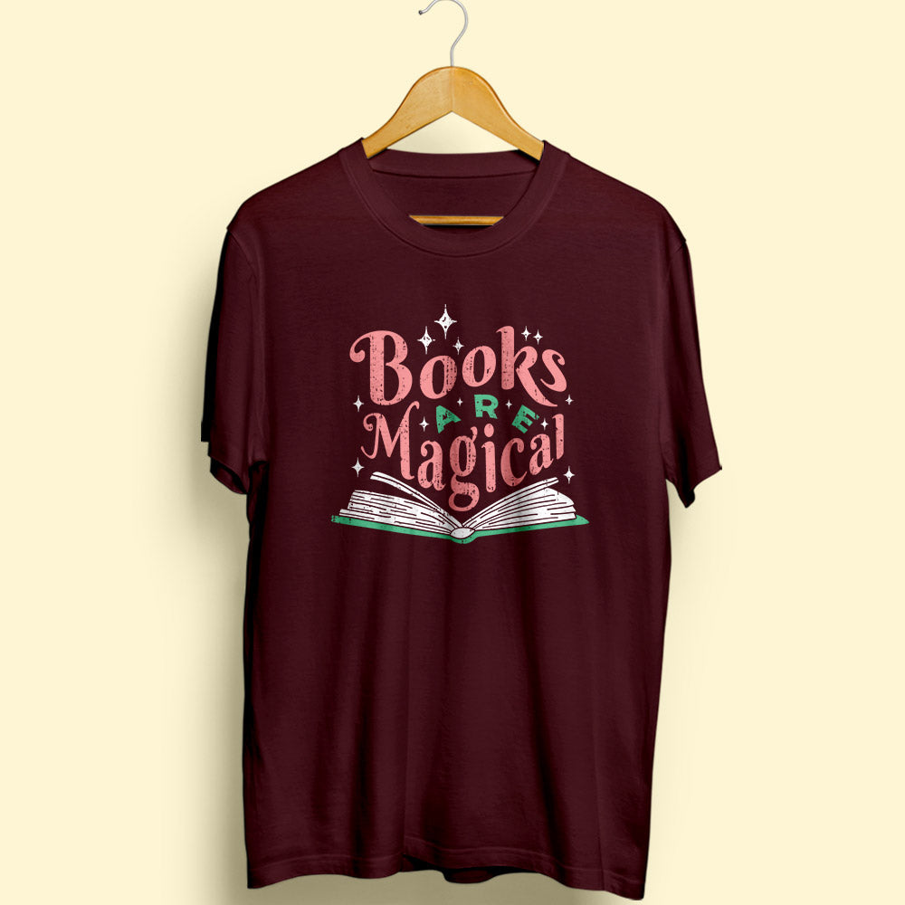 Books Are Magical Half Sleeve T-Shirt