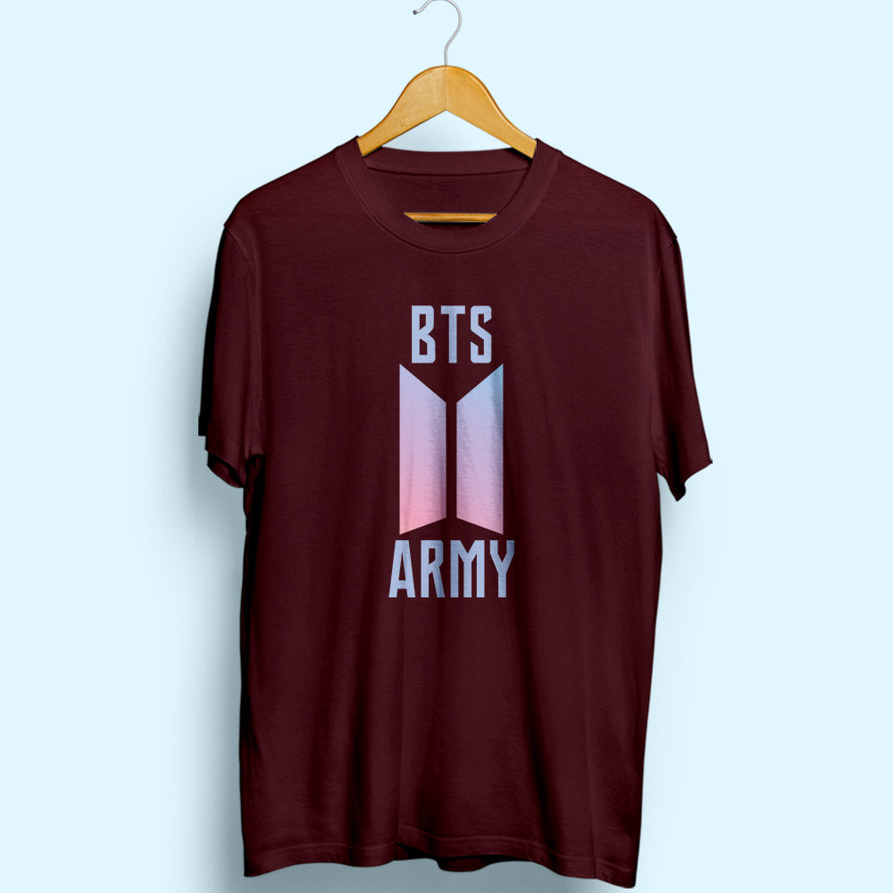 BTS Army Half Sleeve T-Shirt - Soul & Peace