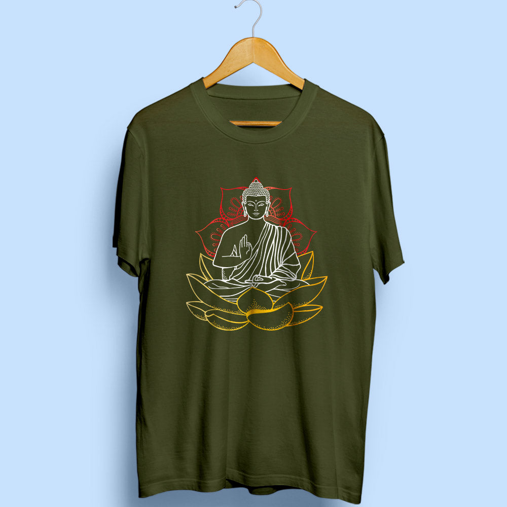 The Buddha Half Sleeve T-Shirt - Soul & Peace