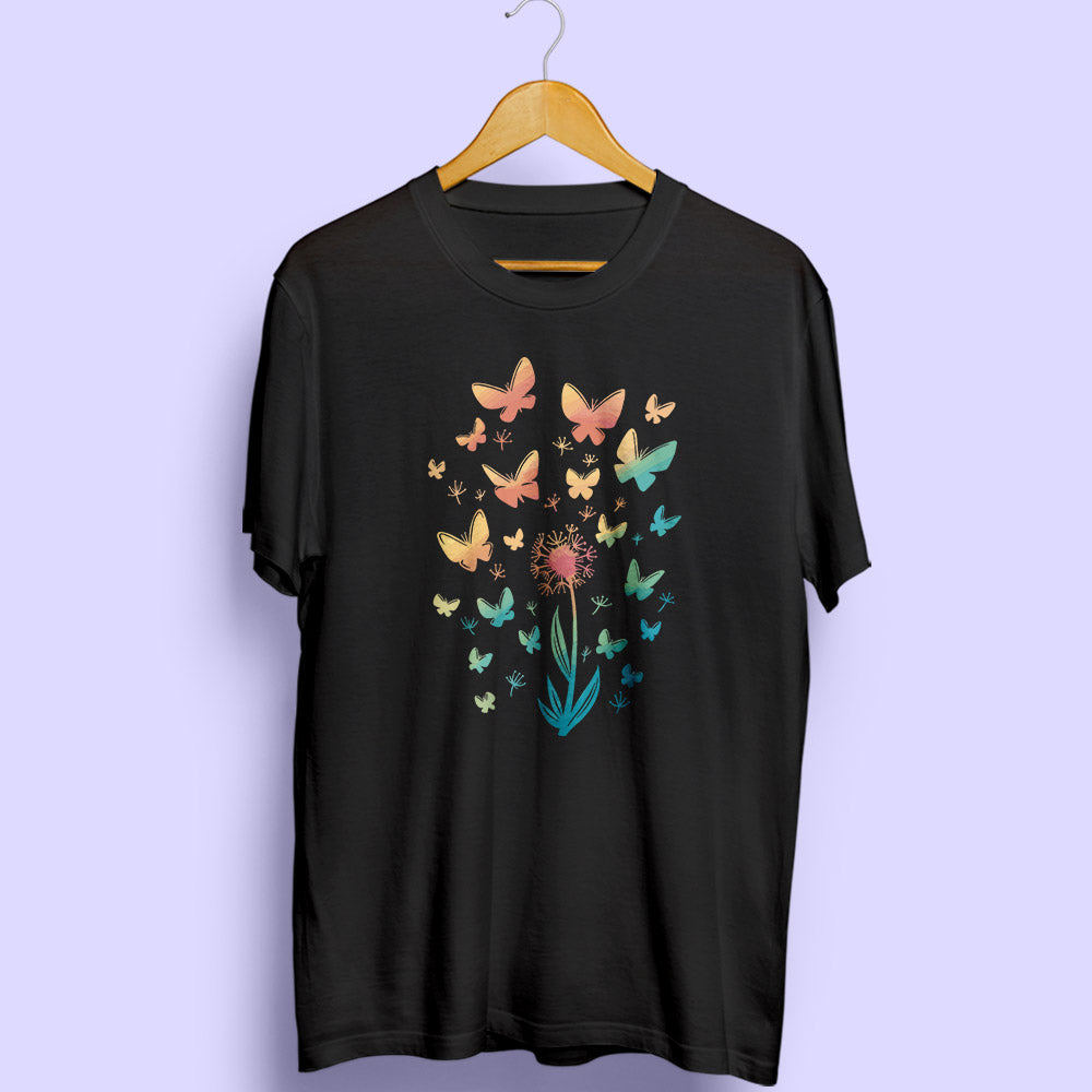 Butterflies Half Sleeve T-Shirt - Soul & Peace