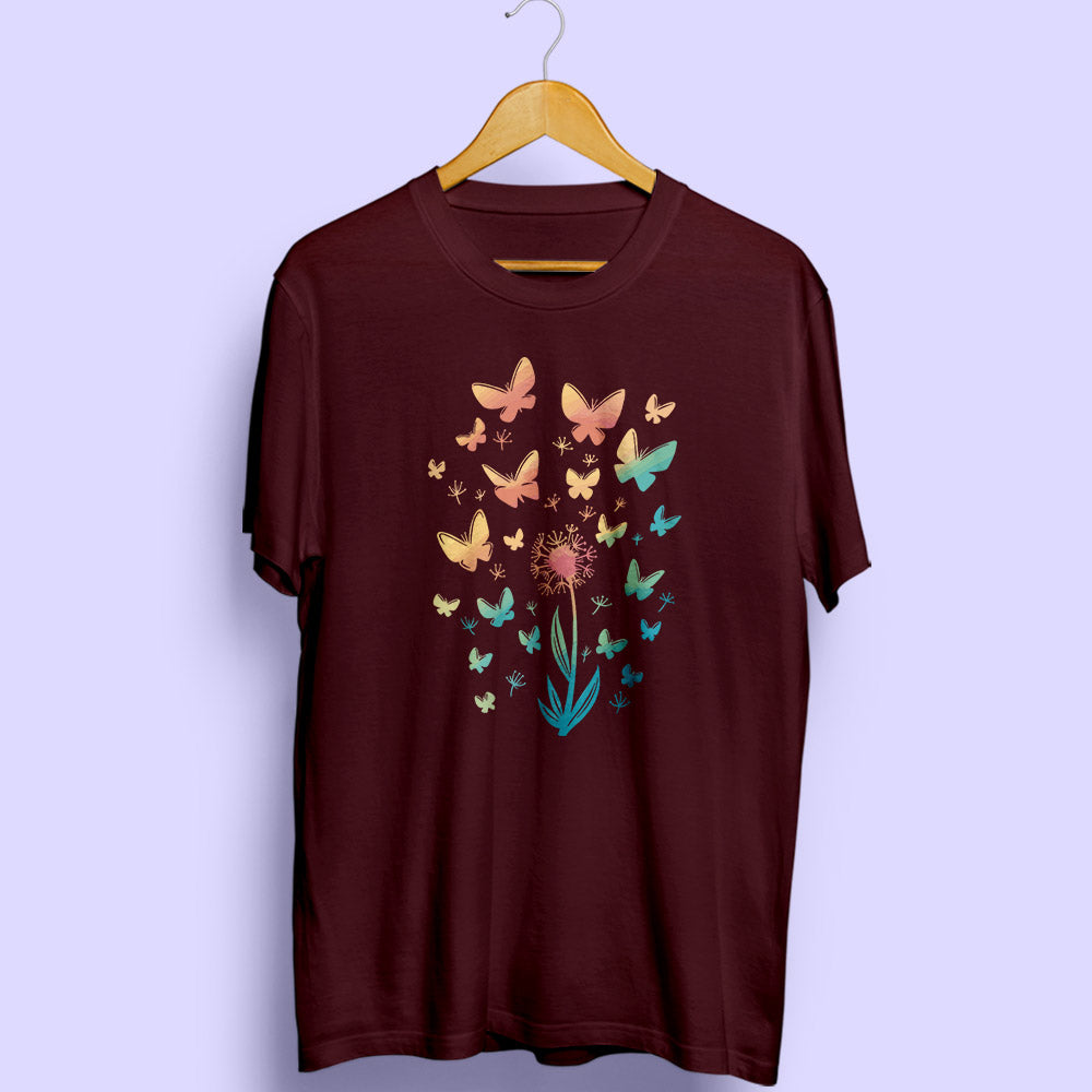 Butterflies Half Sleeve T-Shirt - Soul & Peace