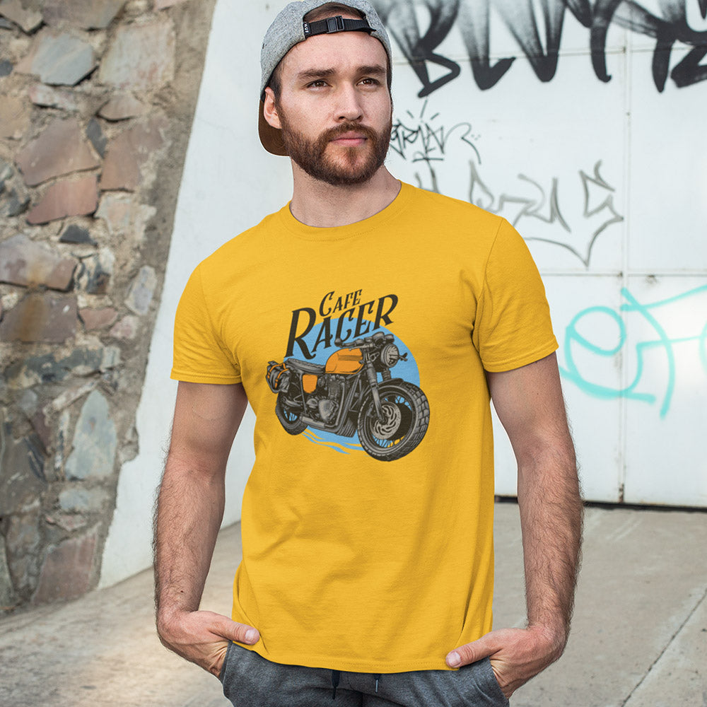 Cafe Racer Half Sleeve T-Shirt - Soul & Peace