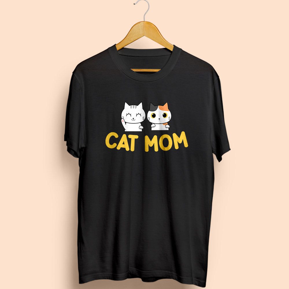 Cat Mom Half Sleeve T-Shirt - Soul & Peace