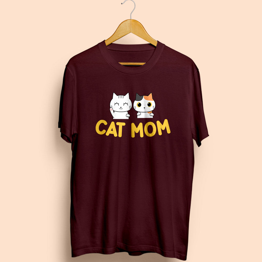 Cat Mom Half Sleeve T-Shirt - Soul & Peace