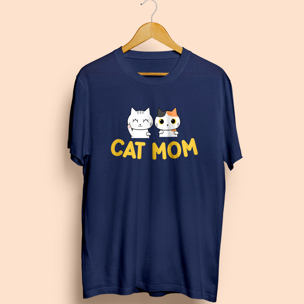 Cat Mom Half Sleeve T-Shirt - Soul & Peace