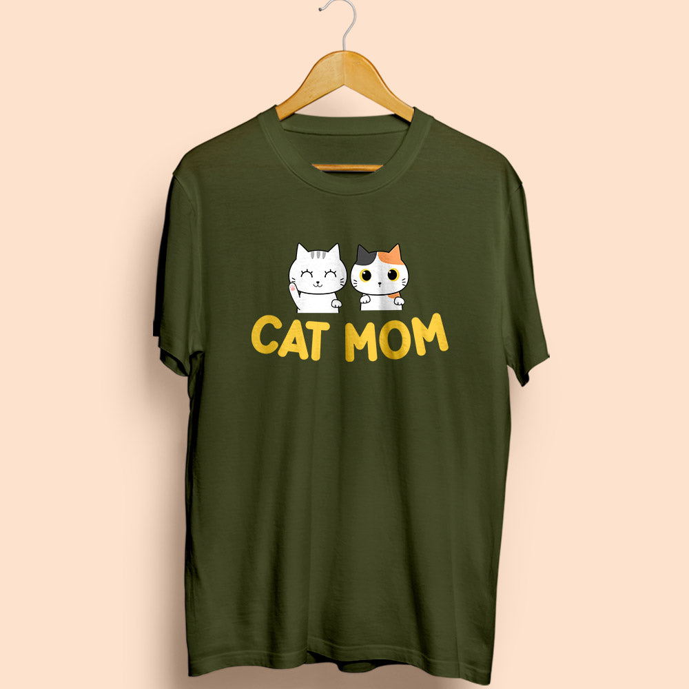 Cat Mom Half Sleeve T-Shirt - Soul & Peace