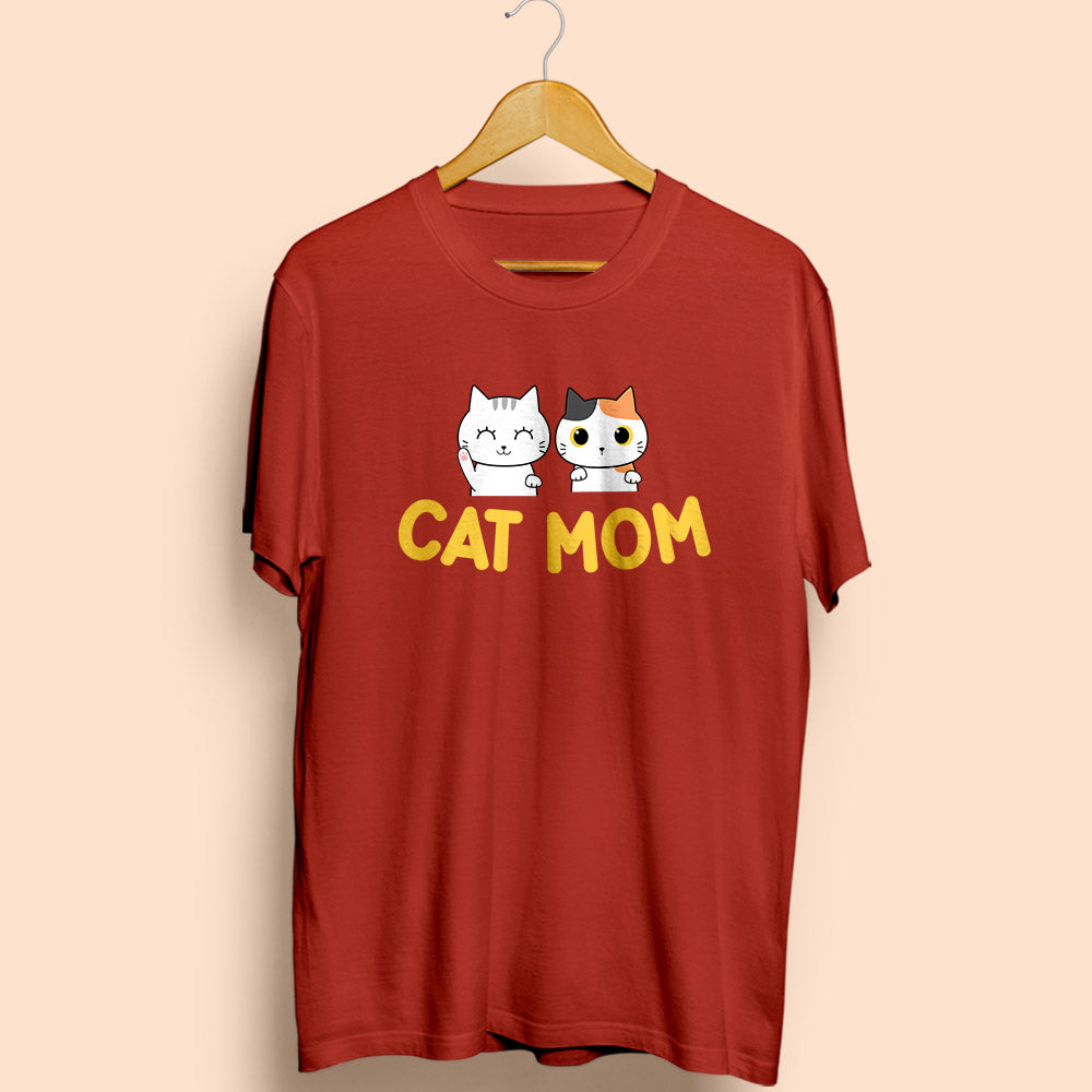 Cat Mom Half Sleeve T-Shirt - Soul & Peace
