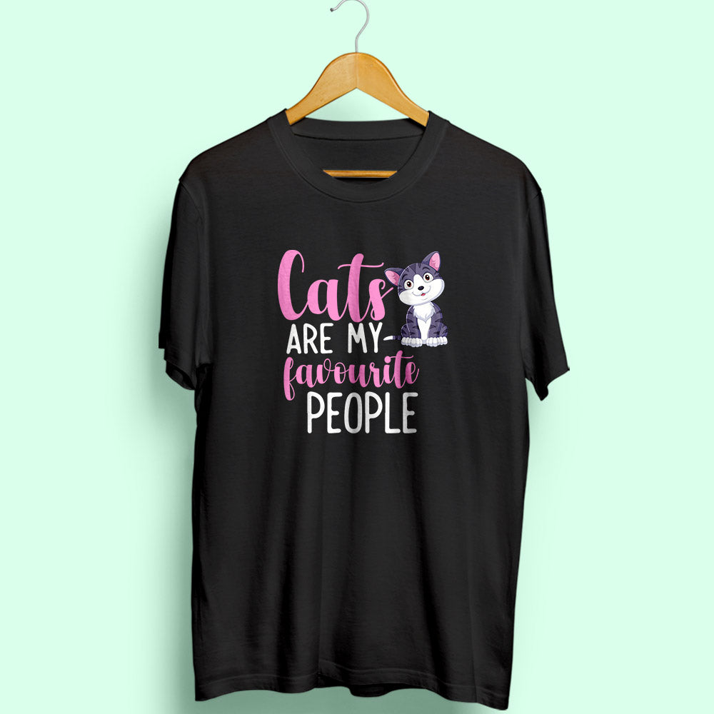 Cats: My Favourite People Half Sleeve T-Shirt - Soul & Peace