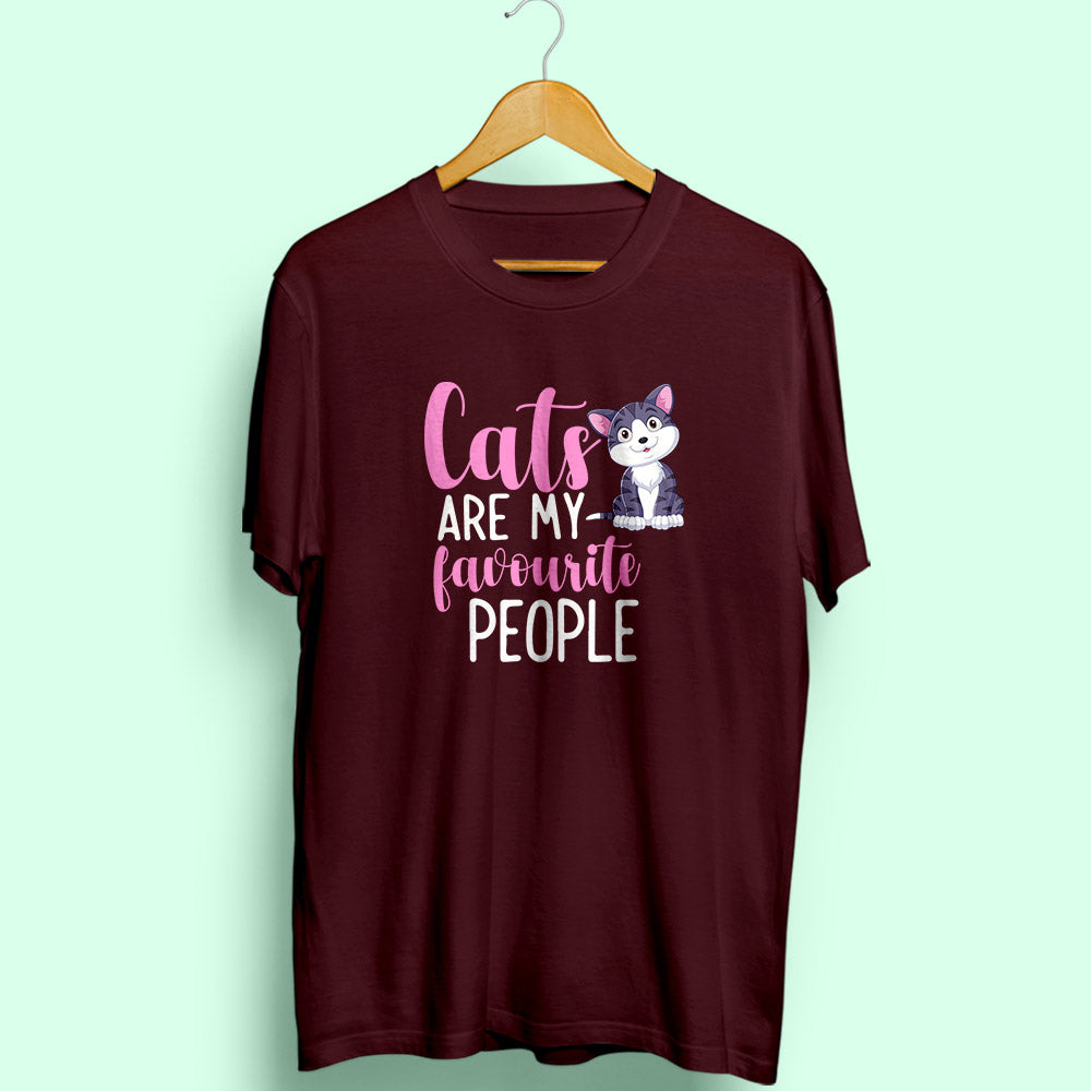 Cats: My Favourite People Half Sleeve T-Shirt - Soul & Peace