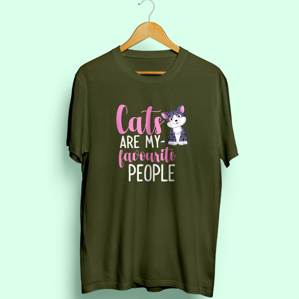Cats: My Favourite People Half Sleeve T-Shirt - Soul & Peace