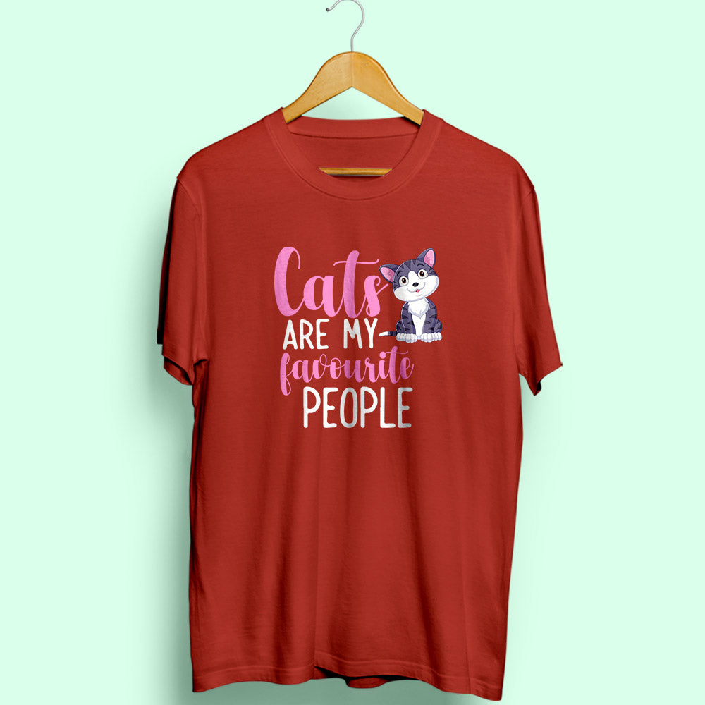 Cats: My Favourite People Half Sleeve T-Shirt - Soul & Peace