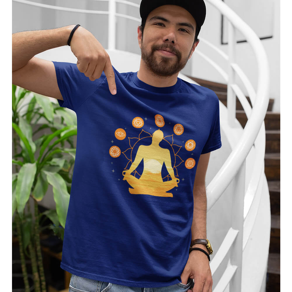 Chakra Half Sleeve T-Shirt - Soul & Peace